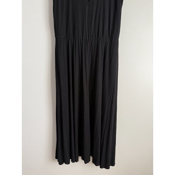 House Of Harlow x Revolve Ella Tank Jersey Black Midi Dress Whimsigoth Dainty L - Picture 6 of 10